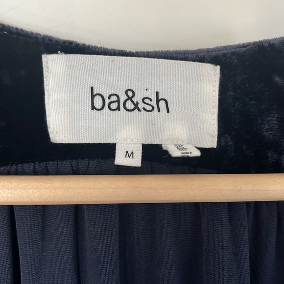 Ba&sh Vick Silk-Blend Velvet Midi Dress - Picture 5 of 11